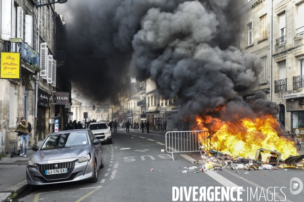 Bordeaux, 9 ème manifestation contre la réforme des retraites.