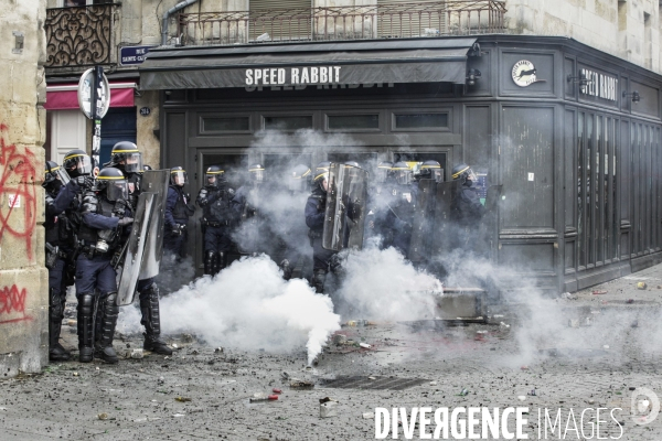 Bordeaux, 9 ème manifestation contre la réforme des retraites.