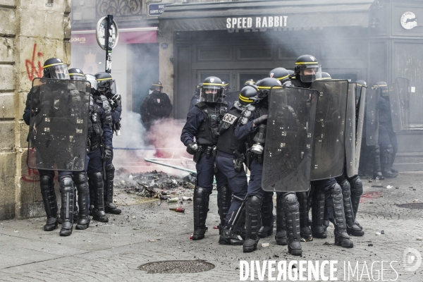 Bordeaux, 9 ème manifestation contre la réforme des retraites.