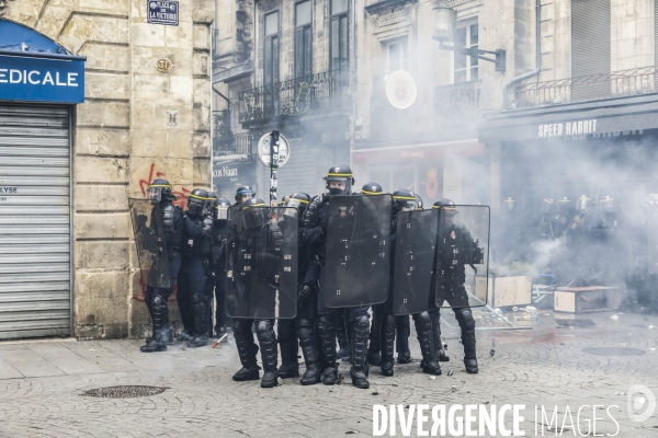 Bordeaux, 9 ème manifestation contre la réforme des retraites.