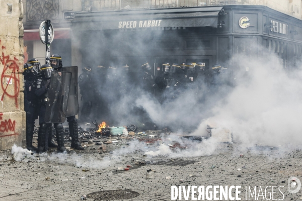 Bordeaux, 9 ème manifestation contre la réforme des retraites.