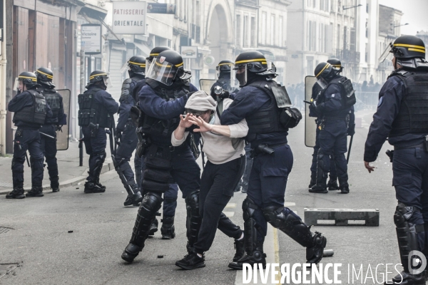 Bordeaux, 9 ème manifestation contre la réforme des retraites.