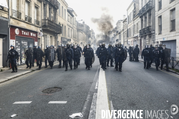 Bordeaux, 9 ème manifestation contre la réforme des retraites.