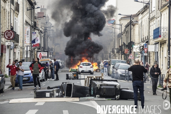 Bordeaux, 9 ème manifestation contre la réforme des retraites.