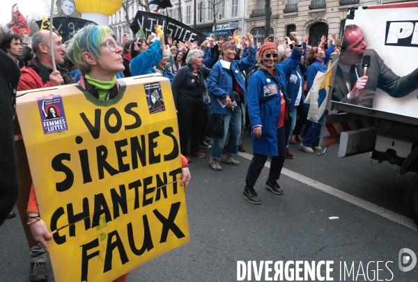 9 éme journée de mobilisation contre la réforme des retraites à l appel de l  intersyndicale