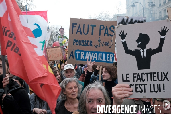 9 éme journée de mobilisation contre la réforme des retraites à l appel de l  intersyndicale