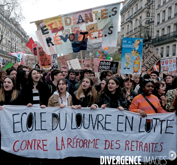 9 éme journée de mobilisation contre la réforme des retraites à l appel de l  intersyndicale
