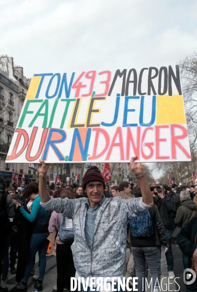 9 éme journée de mobilisation contre la réforme des retraites à l appel de l  intersyndicale