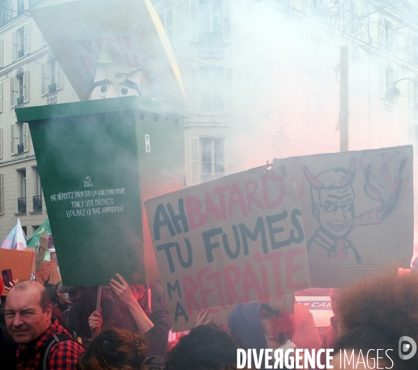 9 éme journée de mobilisation contre la réforme des retraites à l appel de l  intersyndicale