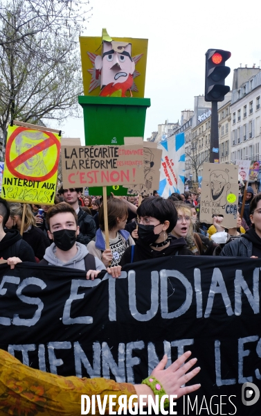 9 éme journée de mobilisation contre la réforme des retraites à l appel de l  intersyndicale
