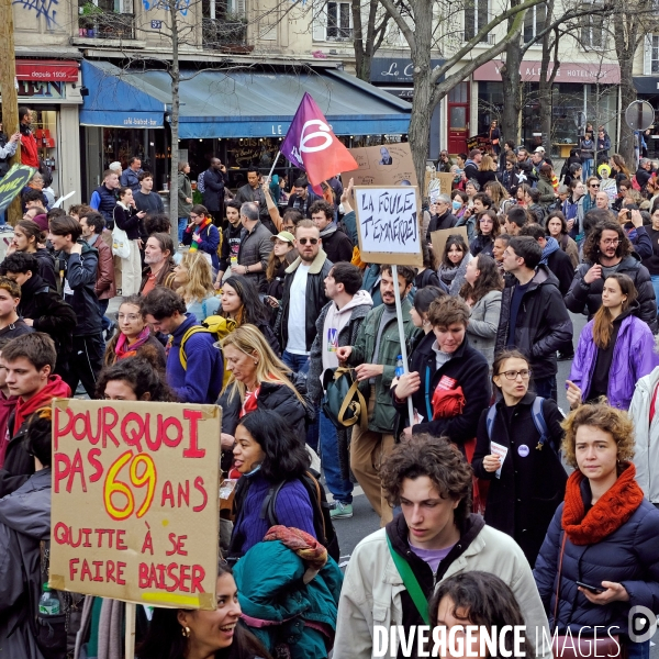 9 éme journée de mobilisation contre la réforme des retraites à l appel de l  intersyndicale