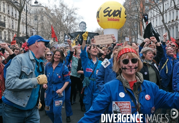 9 éme journée de mobilisation contre la réforme des retraites à l appel de l  intersyndicale