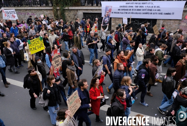 9 éme journée de mobilisation contre la réforme des retraites à l appel de l  intersyndicale