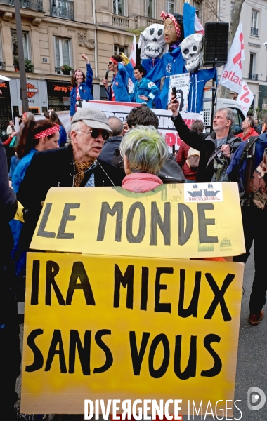 9 éme journée de mobilisation contre la réforme des retraites à l appel de l  intersyndicale