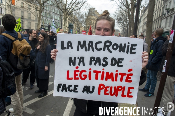 Manifestation contre la réforme des retraites