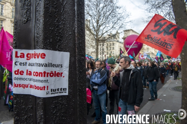 Manifestation contre la réforme des retraites