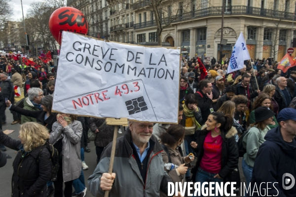 Manifestation contre la réforme des retraites