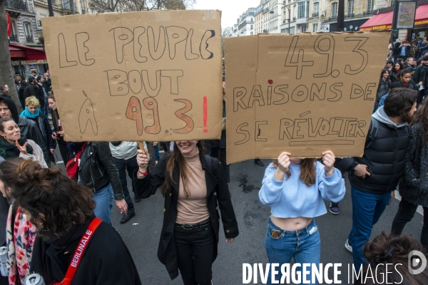 Manifestation contre la réforme des retraites