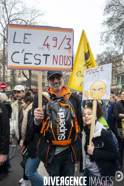 Manifestation contre la réforme des retraites