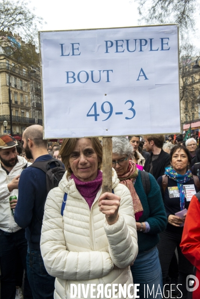 Manifestation contre la réforme des retraites