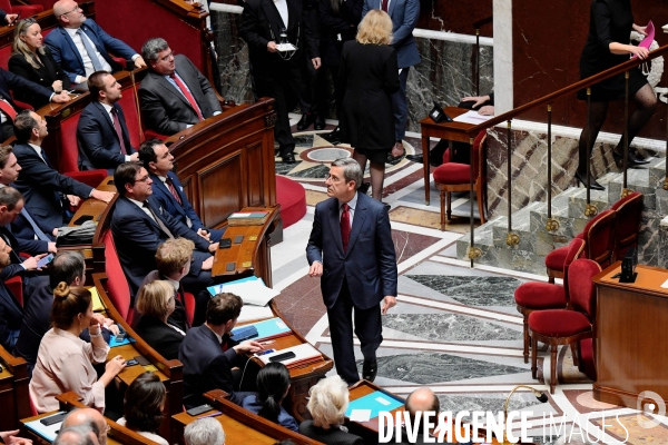 Assemblee Nationale / Motion de censure contre le gouvernement d Elisabeth borne