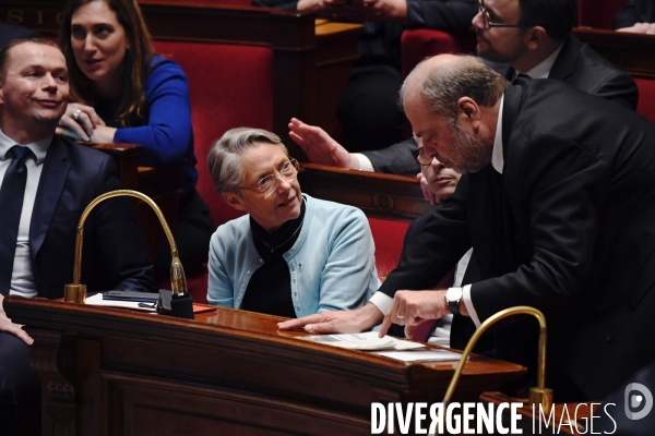 Assemblee Nationale / Motion de censure contre le gouvernement d Elisabeth borne