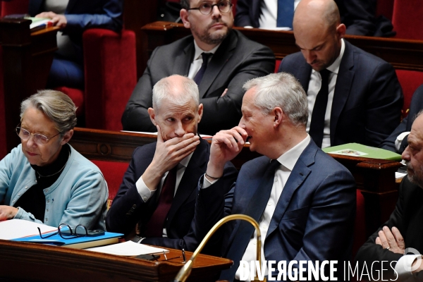 Assemblee Nationale / Motion de censure contre le gouvernement d Elisabeth borne