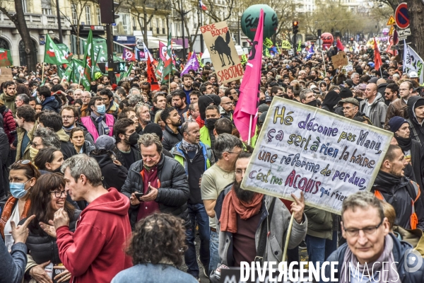 9éme round de manifestations contre la réforme des retraites