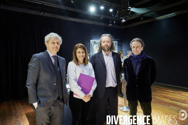 Conference presse à Drouot vente art conceptuel Alberto Sorbelli