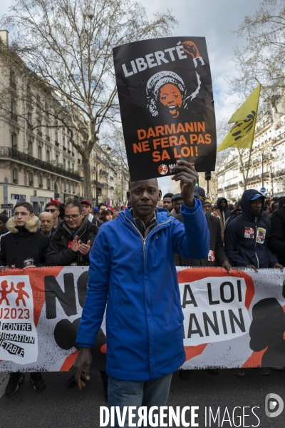 Manifestation contre la loi Darmanin