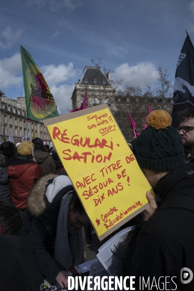 Manifestation contre la loi Darmanin