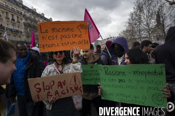 Manifestation contre la loi Darmanin