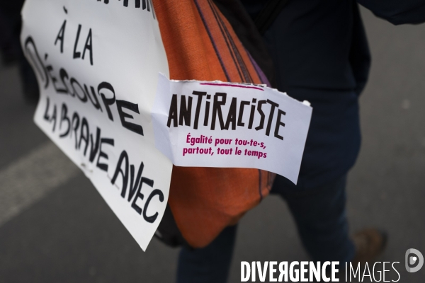 Manifestation contre la loi Darmanin