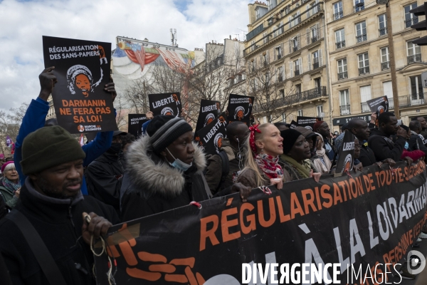 Manifestation contre la loi Darmanin