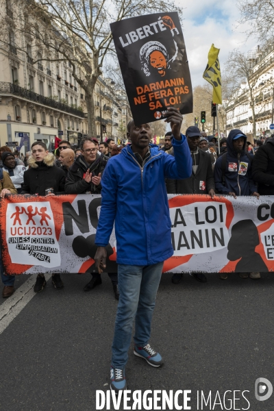 Manifestation contre la loi Darmanin