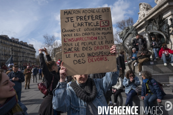 Manifestation contre la loi Darmanin