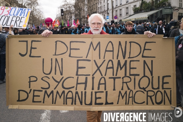 Fra - manifestation contre la reforme des retraites - episode 9 - paris