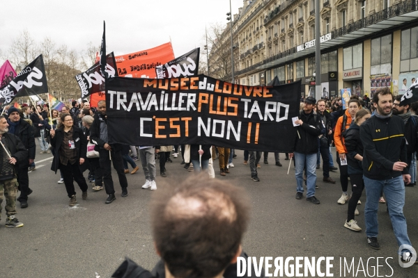Fra - manifestation contre la reforme des retraites - episode 9 - paris