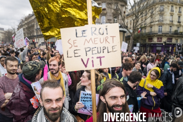 Fra - manifestation contre la reforme des retraites - episode 9 - paris