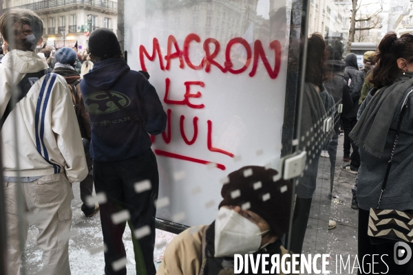 Fra - manifestation contre la reforme des retraites - episode 9 - paris