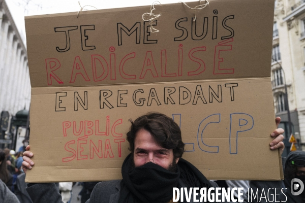 Fra - manifestation contre la reforme des retraites - episode 9 - paris