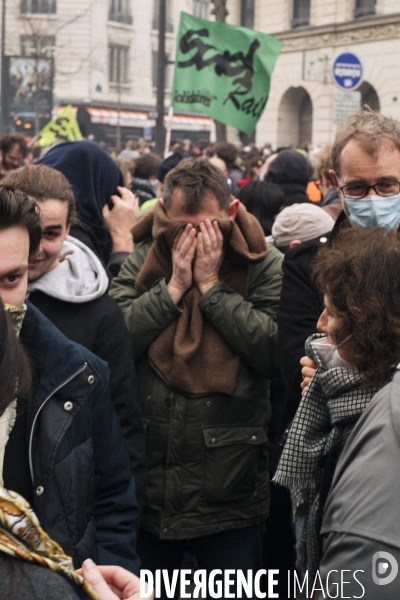 Fra - manifestation contre la reforme des retraites - episode 9 - paris