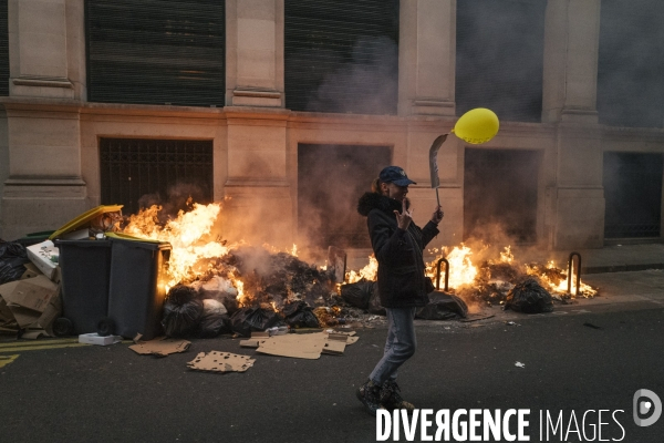Fra - manifestation contre la reforme des retraites - episode 9 - paris