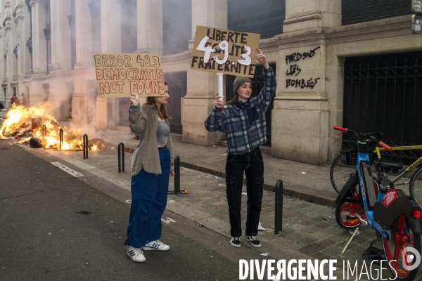Fra - manifestation contre la reforme des retraites - episode 9 - paris