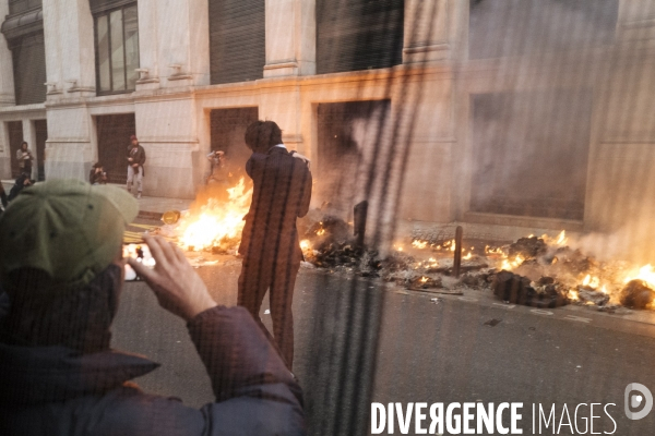 Fra - manifestation contre la reforme des retraites - episode 9 - paris