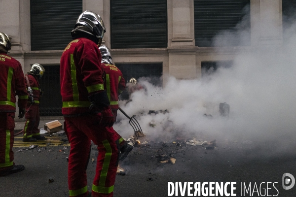 Fra - manifestation contre la reforme des retraites - episode 9 - paris