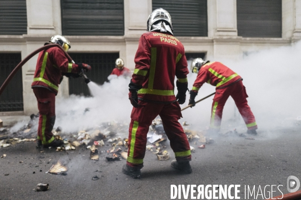 Fra - manifestation contre la reforme des retraites - episode 9 - paris