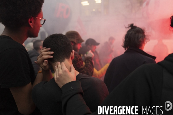 Fra - manifestation contre la reforme des retraites - episode 9 - paris