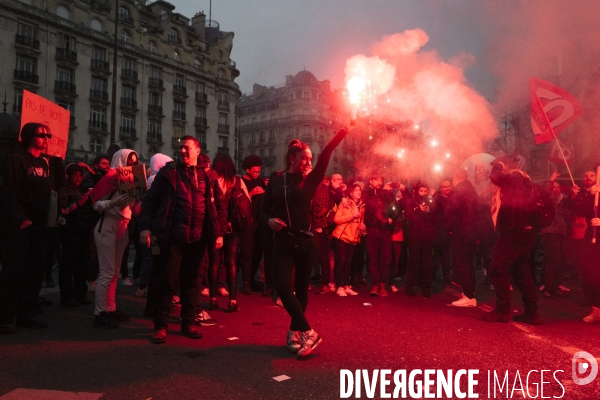 Fra - manifestation contre la reforme des retraites - episode 9 - paris