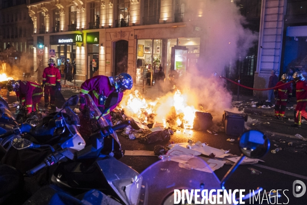Fra - manifestation contre la reforme des retraites - episode 9 - paris
